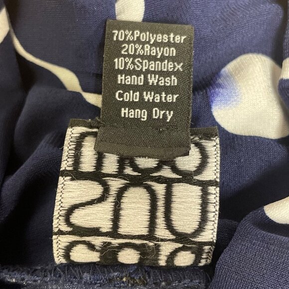 Clara Sun Woo Abstract Dot Stretch Liquid Knit Top Sz 1X Artsy Art to Wear - Picture 7 of 7